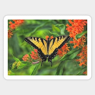 Swallowtail Butterfly Sticker